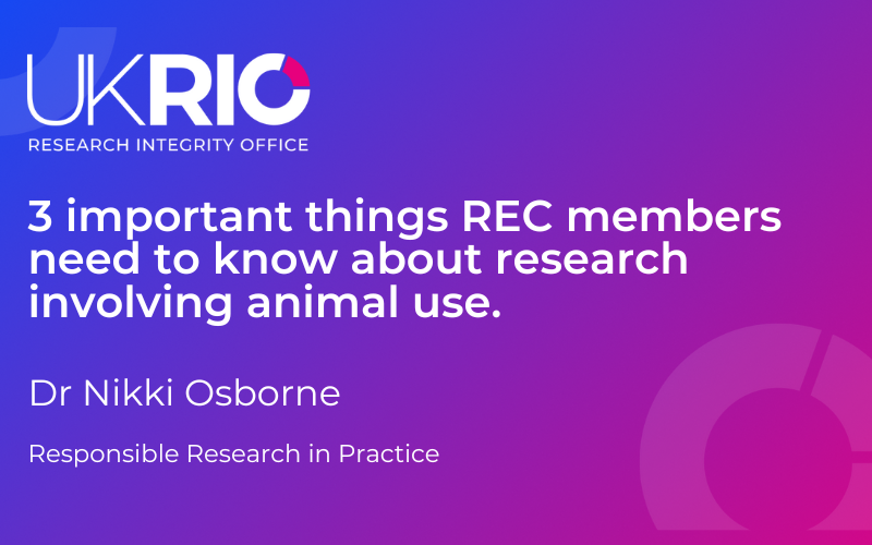 REC members and research involving animal use