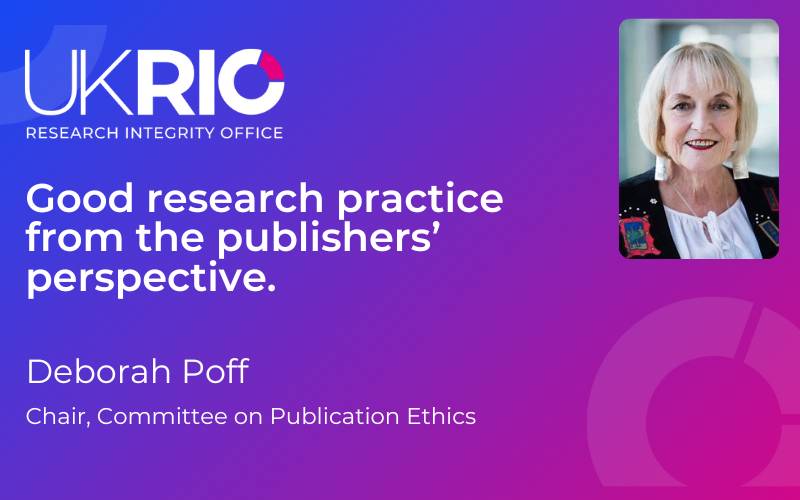 Good Research Practice from the Publishers’ Perspective.