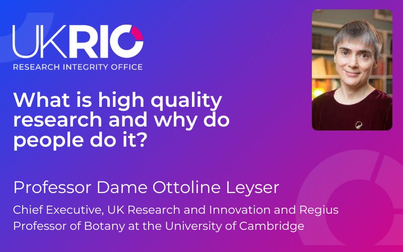 What is high quality research and why do people do it?