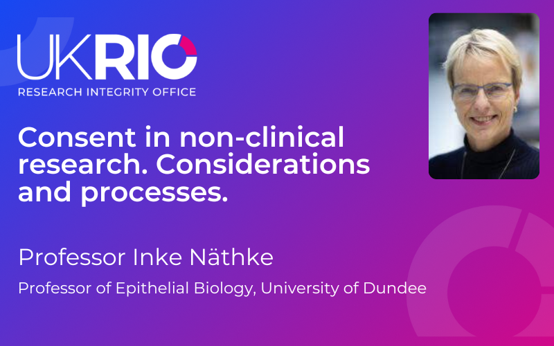 Consent in non-clinical research. Considerations and processes.