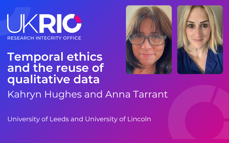 Temporal ethics and the reuse of qualitative data.