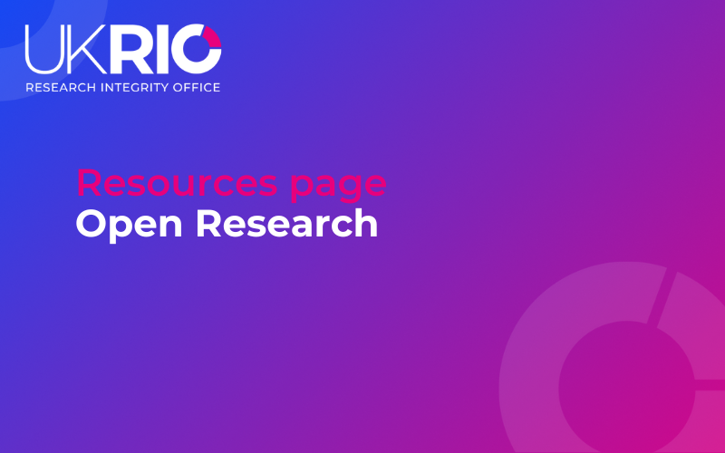 Resource Page: Open Research.