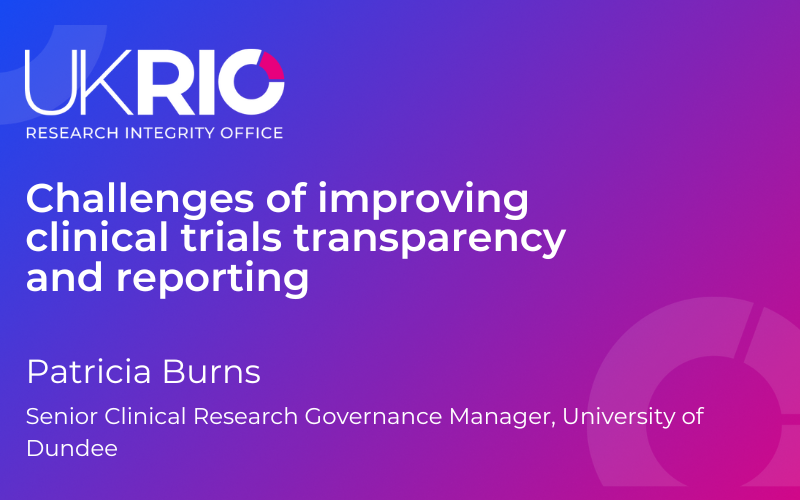 Challenges of improving clinical trials transparency and reporting.
