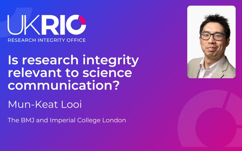 Is research integrity relevant to science communication?​