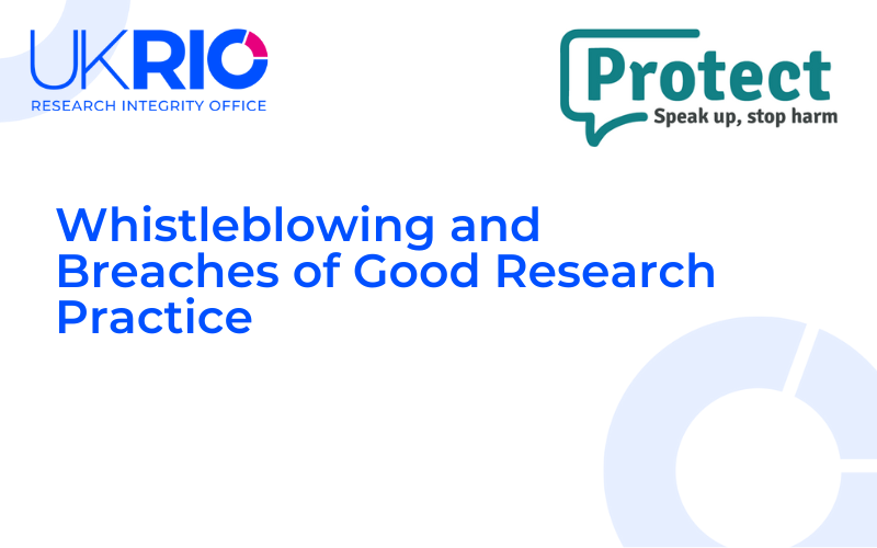 UKRIO publishes new guidance to support whistleblowers in research settings