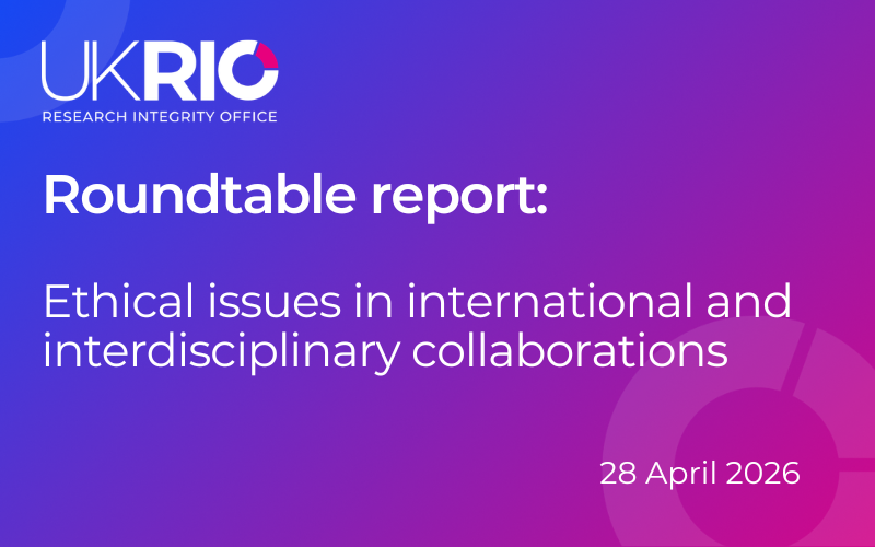 Recap: Roundtable on ethical issues in international and interdisciplinary collaborations