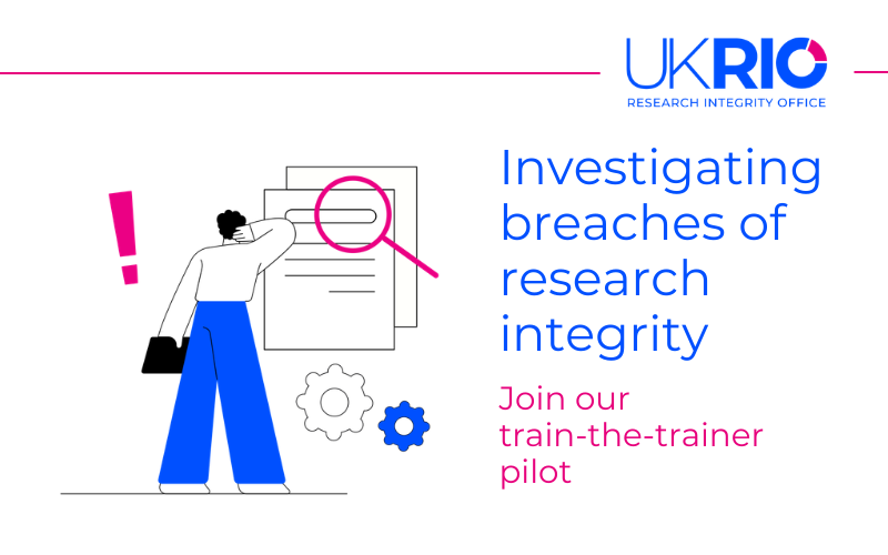 Pilot new training on investigating breaches of research integrity