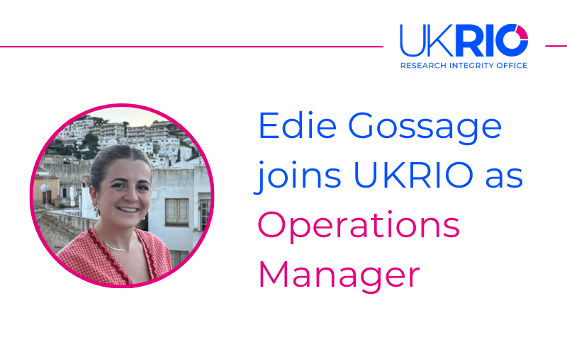 Edie Gossage joins UKRIO as Operations Manager