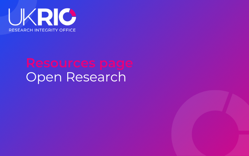 Resource Page: Open Research.