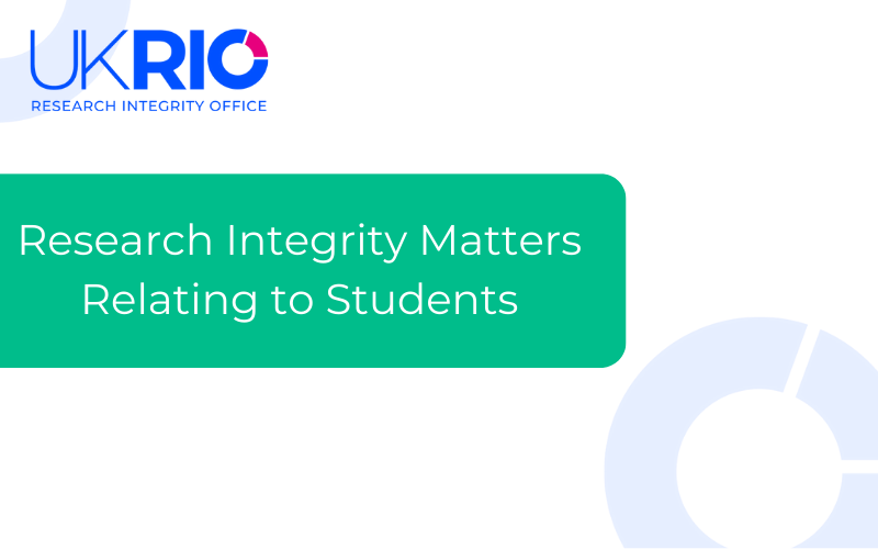 Research Integrity Matters Relating to Students.