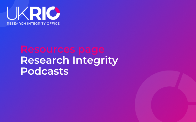 Resource Page: Research Integrity Podcasts.