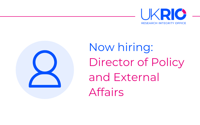 Now hiring: Director of Policy and External Affairs