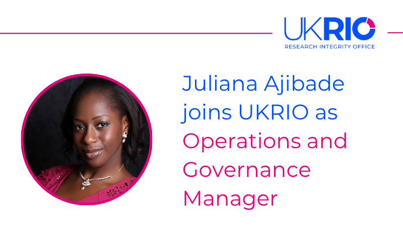 Juliana Ajibade joins UKRIO as Operations and Governance Manager
