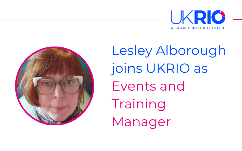 Lesley Alborough joins UKRIO as Events and Training Manager