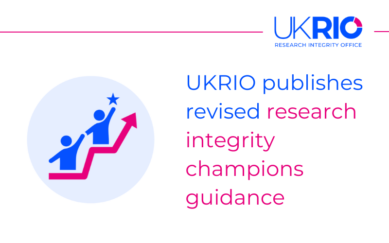UKRIO publishes revised research integrity champions guidance
