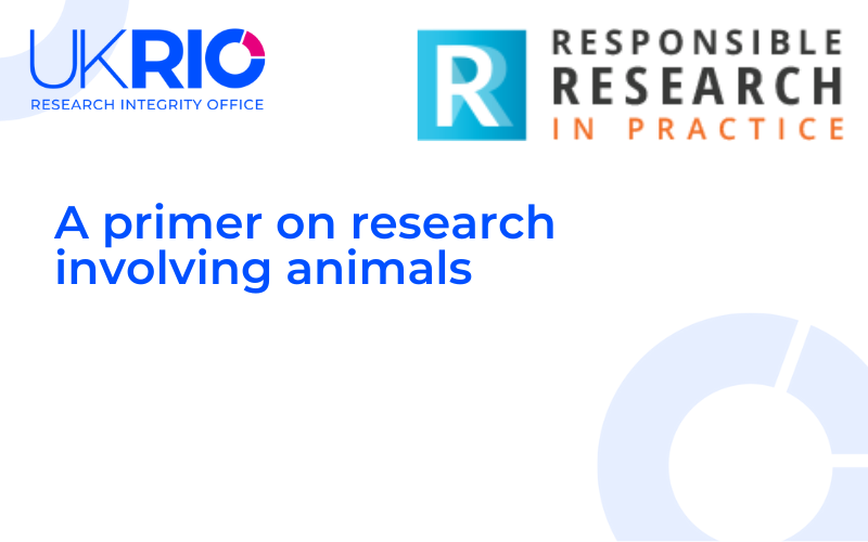 A primer on research involving animals.