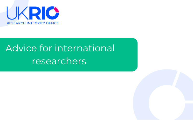 Advice on research ethics and gatekeeper permissions for international researchers wishing to undertake research in the UK.