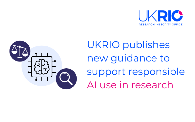 UKRIO publishes new guidance to support responsible AI use in research